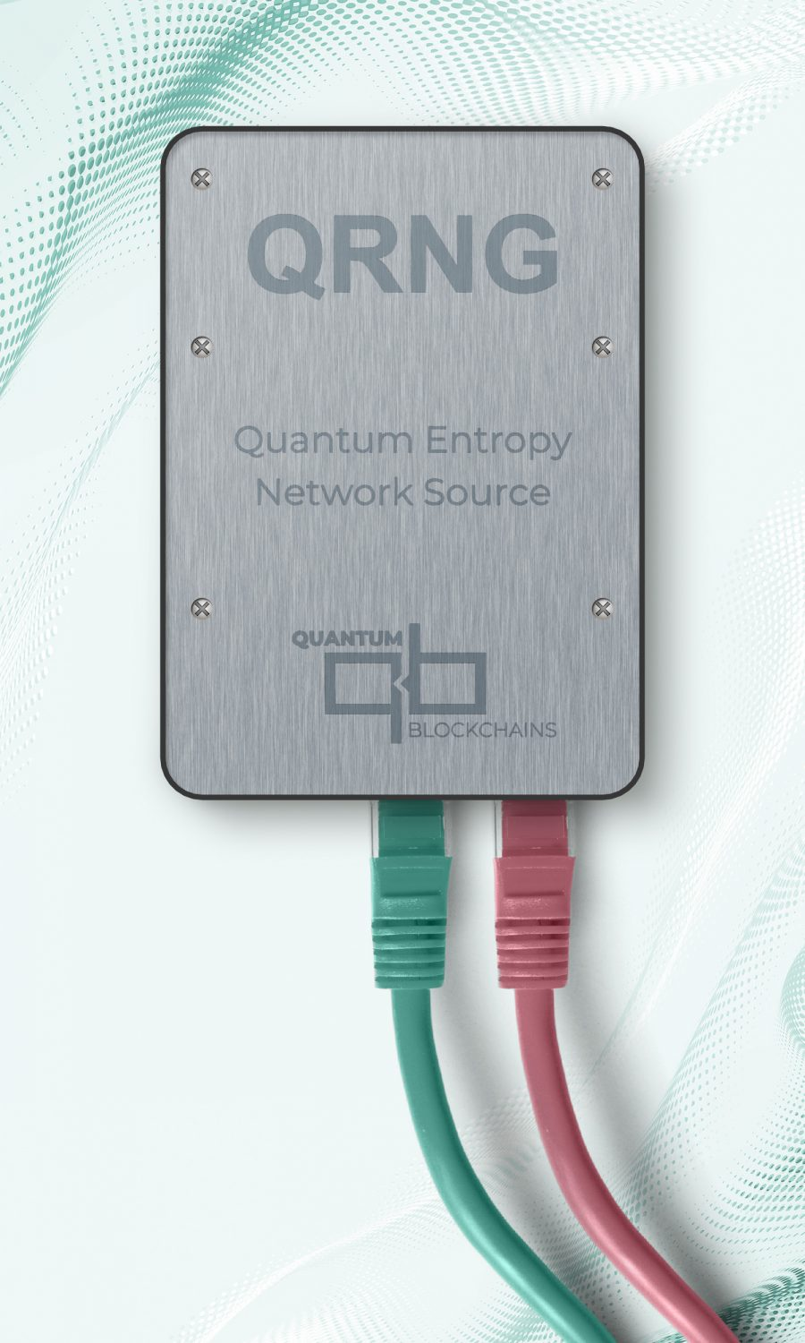 Diagram of Quantum Blockchains QRNG entropy flow